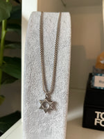 Load image into Gallery viewer, Jewish Star, Star of David Silver Pendant Necklace
