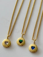 Load image into Gallery viewer, Birthstone Heart Necklace

