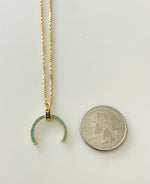 Load image into Gallery viewer, Double Horn Charm Necklace
