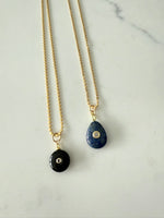 Load image into Gallery viewer, Gemstone Necklace on Gold Dot Chain
