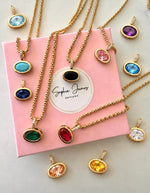 Load image into Gallery viewer, The Oval Gem Necklace
