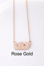 Load image into Gallery viewer, Personalized Bubble Pave Name Necklace
