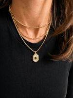 Load image into Gallery viewer, Emerald Luxe Box Chain Necklace
