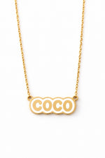 Load image into Gallery viewer, Personalized Bubble Outline Name Necklace

