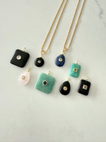 Load image into Gallery viewer, Gemstone Necklace on Gold Dot Chain
