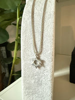Load image into Gallery viewer, Jewish Star, Star of David Silver Pendant Necklace
