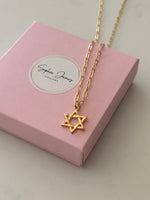 Load image into Gallery viewer, Jewish Star Necklace
