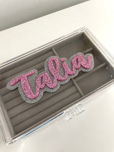 Personalized Name Custom Jewelry Box, The Lily Jewelry Box