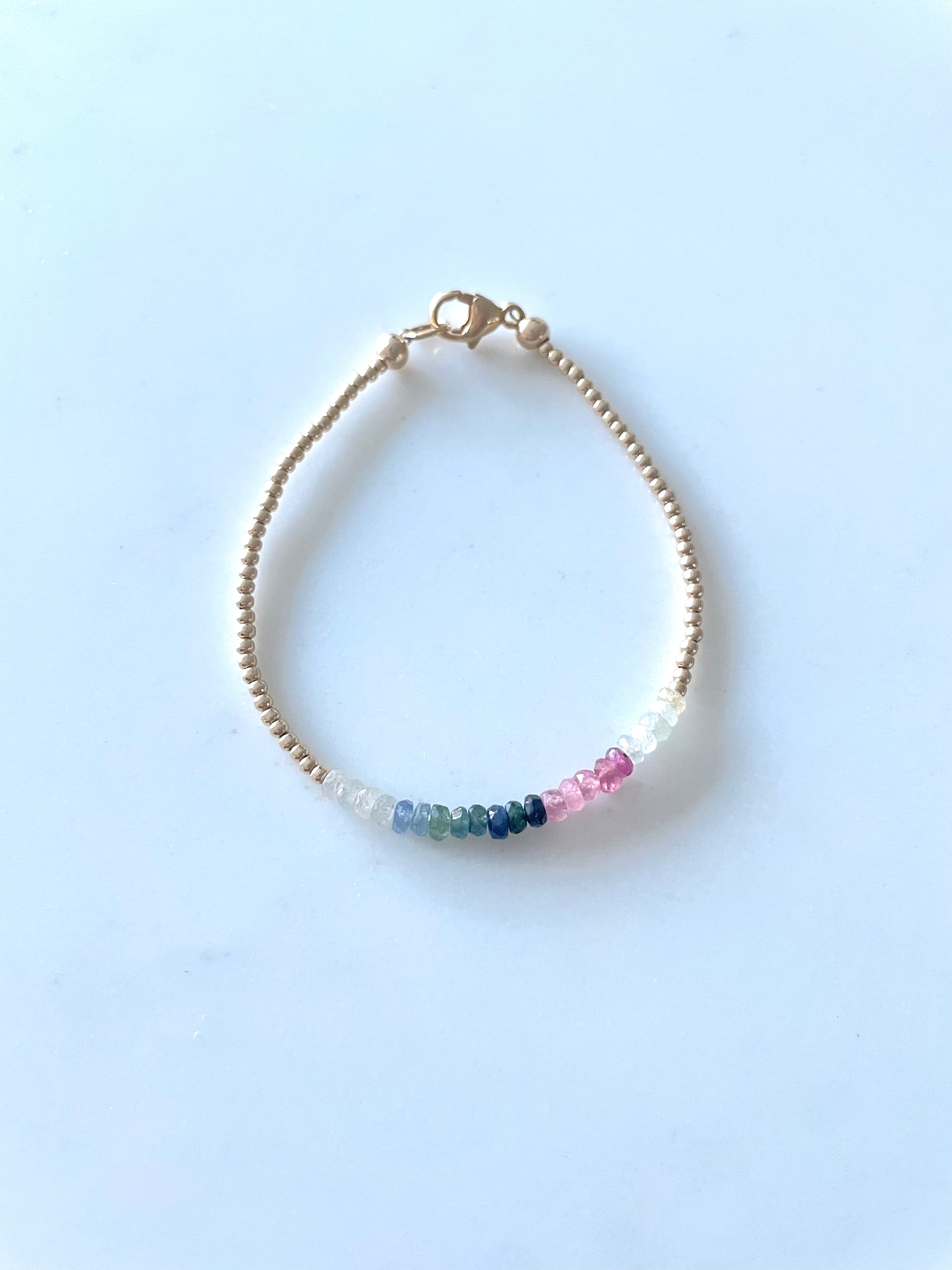 Multi Colored Sapphire Bracelet
