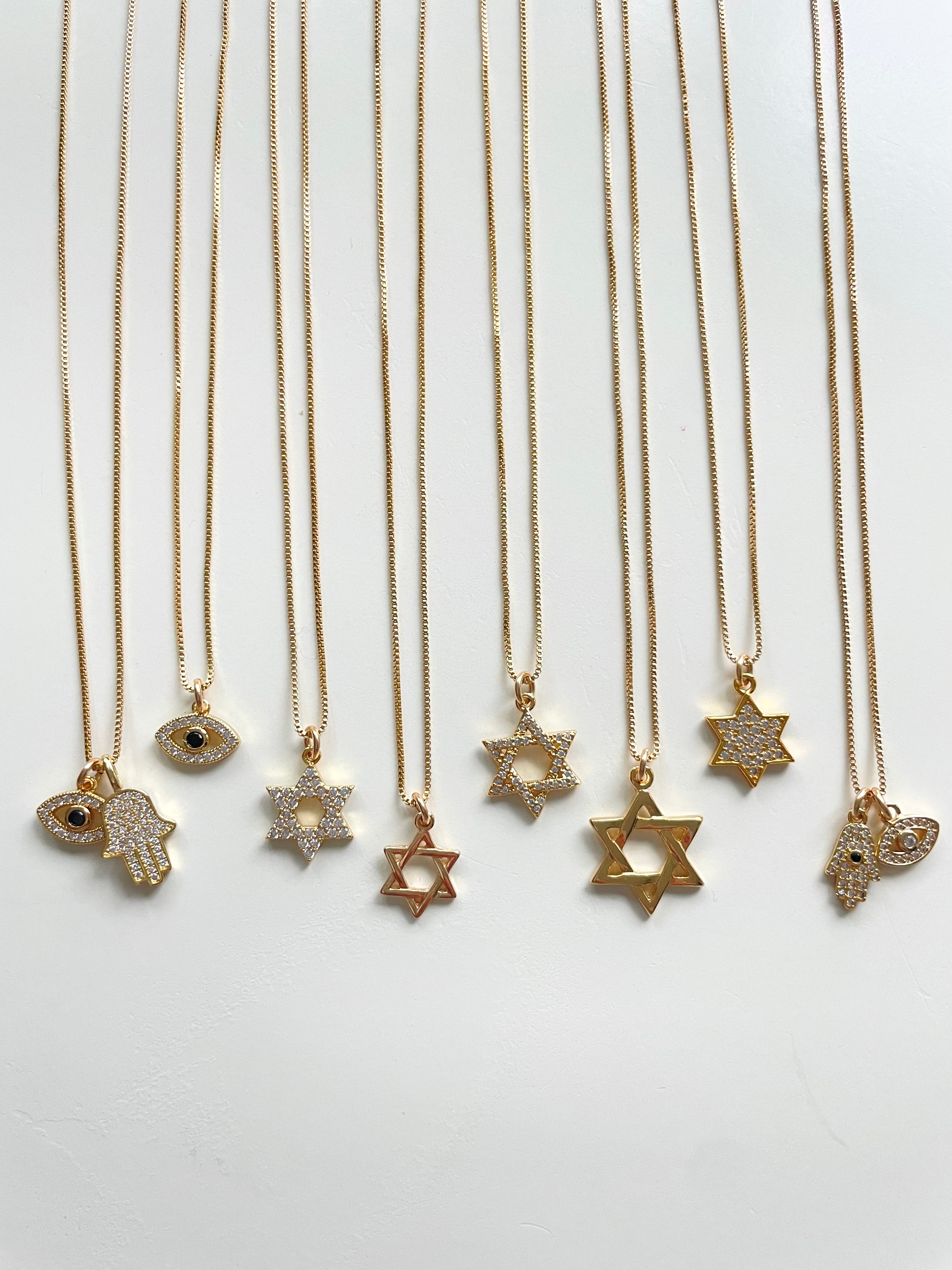 Evil Eye and Hamsa Necklaces -  Benefitting Israeli’s frontline workers to aid victims of war