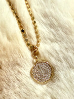 Load image into Gallery viewer, The Lumi Pave Disc Necklace
