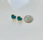 Load image into Gallery viewer, Colored Heart Earrings
