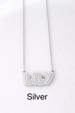 Load image into Gallery viewer, Personalized Bubble Pave Name Necklace

