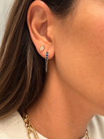Load image into Gallery viewer, Huggie Spike Earrings, 4 colors
