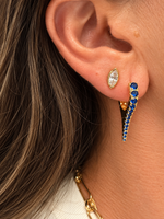 Load image into Gallery viewer, Huggie Spike Earrings, 4 colors
