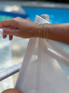 Delicate Gold Filled Paperclip Chain Bracelet