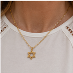 Load image into Gallery viewer, Jewish Star Necklace
