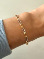 Load image into Gallery viewer, Mixed Metal Link Bracelet
