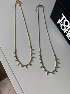 Mini Spark Necklace, Gold or Silver