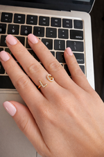 Load image into Gallery viewer, Personalized Initial Ring
