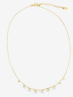 Load image into Gallery viewer, Dainty CZ Drop Choker Necklace
