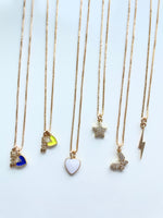 Load image into Gallery viewer, Small Box Chain Charm Necklace
