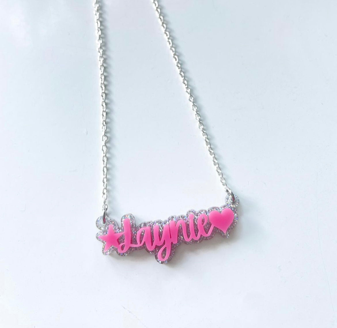 Star and Heart Chloe Personalized Layered Name Necklace