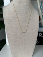 Load image into Gallery viewer, Personalized Bubble Outline Name Necklace
