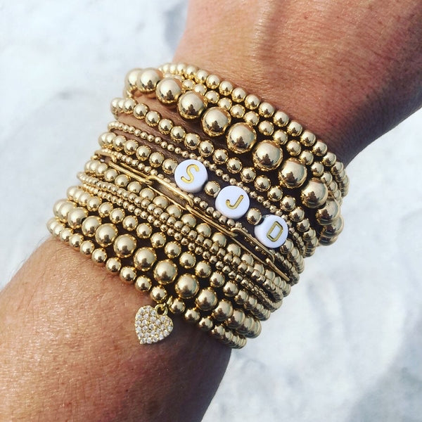 Buy 14K Gold Bead Chain Bracelet, Mini Balls Bracelet, Multi Balls Chain  Bracelet, Minimalist Fashion Bracelet, Delicate Modern, Gift for Her Online  in India - Etsy
