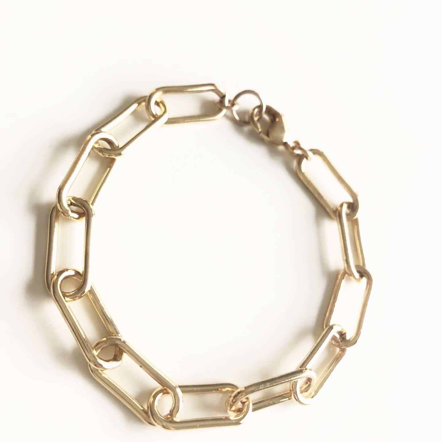 Large Chain Link Gold Bracelet