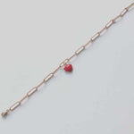 Load image into Gallery viewer, The Andi, Chain Link with heart charm
