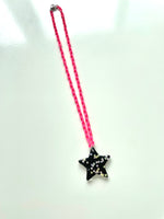 Load image into Gallery viewer, Rainbow Brite Glittery Star Charm Necklace
