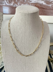 Chain Link Paperclip Necklace
