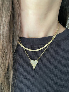 18k Gold Filled Be Loved Heart Necklace