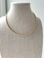 Load image into Gallery viewer, 3mm Gold Beaded Choker
