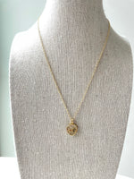 Load image into Gallery viewer, Skull Necklace on Gold Dainty Chain
