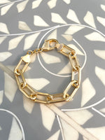 Load image into Gallery viewer, Chunky Paperclip Chain Link Bracelet
