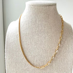 Load image into Gallery viewer, Stitch&#39;d 1/2 and 1/2 Gold Necklace
