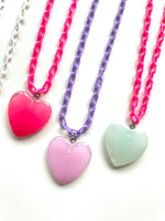 Load image into Gallery viewer, Milky Heart Charm on Chain
