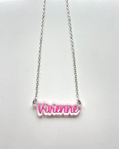 Chloe Personalized Bubble Name Necklace