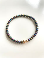 Load image into Gallery viewer, Rainbow Skull Set of Two Bracelets
