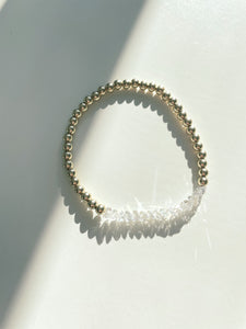 “Break the Ceiling” Gold Beaded Bracelet