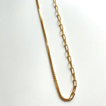 Load image into Gallery viewer, Stitch&#39;d 1/2 and 1/2 Gold Necklace
