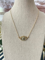 Load image into Gallery viewer, Evil Eye Lash Necklace
