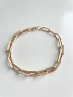 Load image into Gallery viewer, Golden Sparkles Chain Link Bracelet
