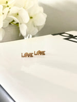 Load image into Gallery viewer, Pave Love Earrings
