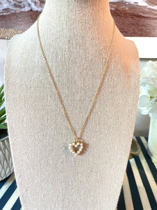 Pearl Heart Necklace