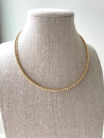 Load image into Gallery viewer, 3mm Gold Beaded Choker
